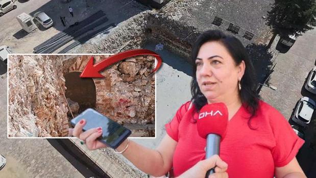 Kentsel dönüşüm kazısında bulunan gizemli kapı! Mahallede herkes aynı soruyu soruyor)
