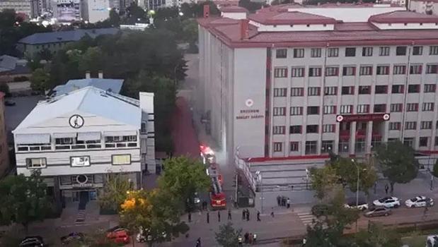 Erzurum Adliyesinin arşiv bölümünde yangın çıktı)