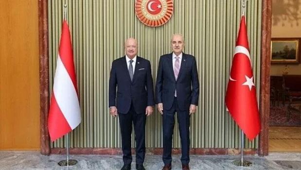 TBMM Başkanı Kurtulmuş, Avusturya Federal Şansölyesi Stocker ile bir araya geldi)