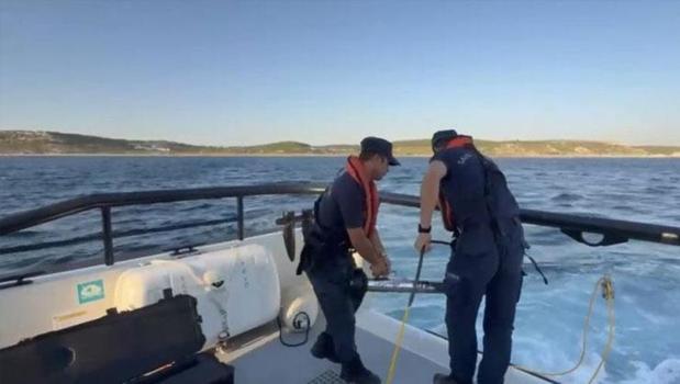Bozcaada açıklarında kaybolan dalgıç için arama çalışmaları devam ediyor)