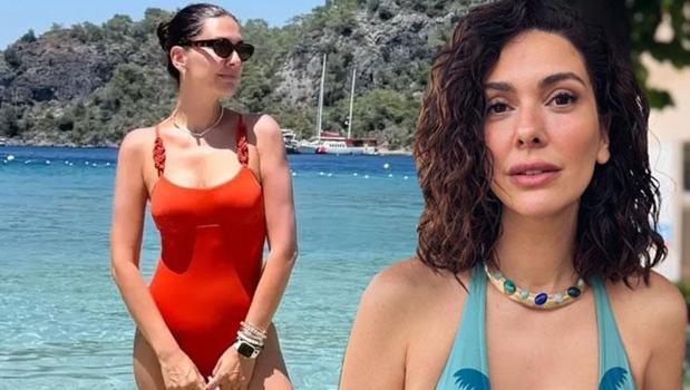 20 kilo vererek iğne ipliğe döndü! Bergüzar Korel'den bikinili pozlar)