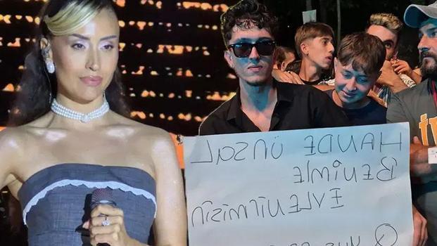 Hande Ünsal'a sahnede sürpriz evlilik teklifi)