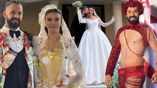 Zenne Tolgacan evlendi! Damat danslarıyla şov yaptı, geline altın yağdı)