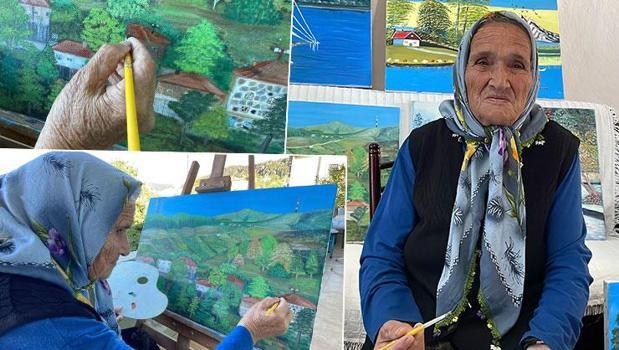 81 yaşında Bob Ross’tan öğrendi, 80 tablo yaptı! 'Resim yaparken dünyayı unutuyorum')