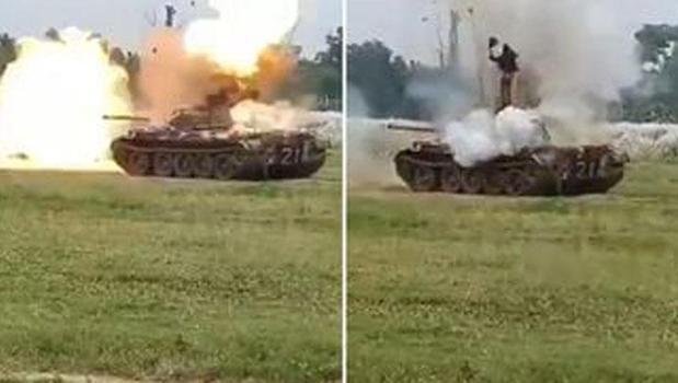 Bangladeş'te askeri tatbikat sırasında tank patladı)