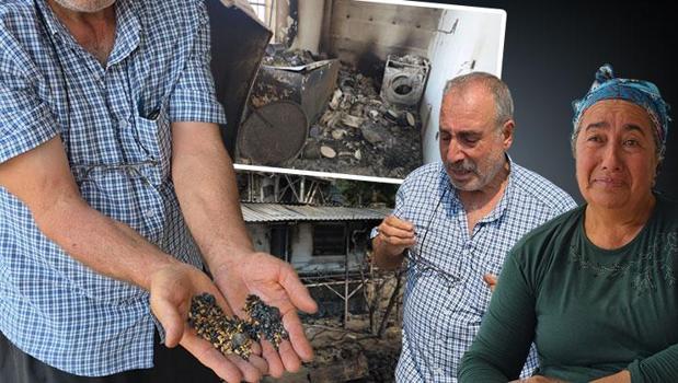 Astım krizi hayatlarını kurtardı, 20 yıllık birikim kül oldu! ‘Yalan dünyanın cennetiydi’)