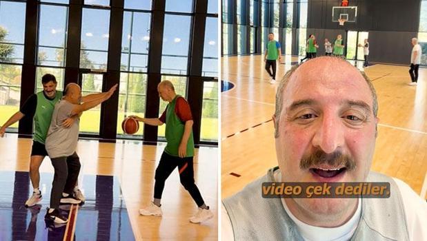 Cumhurbaşkanı Erdoğan parkede! Mustafa Varank sayı atamayınca kamera başına geçti)