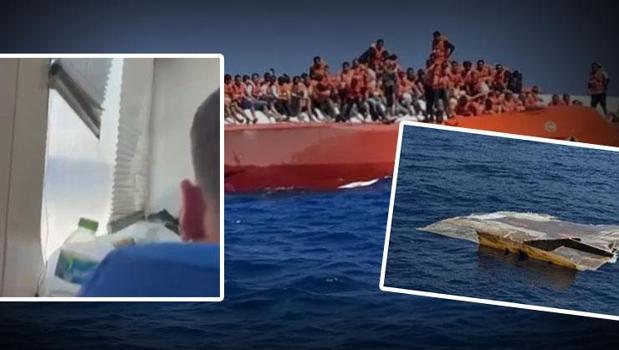 Batan gemiden son video! Sol kızağın kırık olduğu anlar ortaya çıktı)