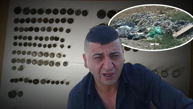 Akılalmaz olay! Çöplükte 128 parça define buldu, ödülü az bulunca borçlu çıktı)