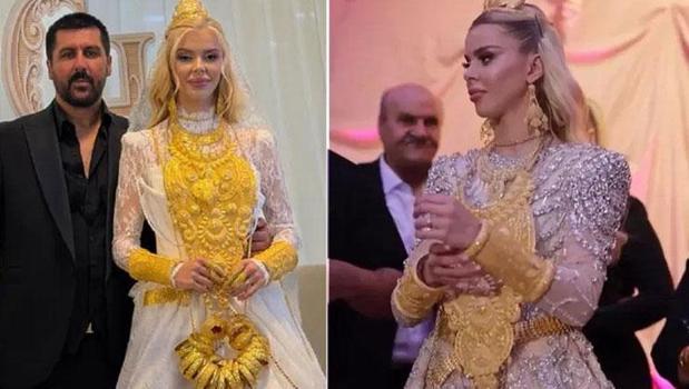 'Vanlı Kara Haydar' ile Çağla Öz'ün düğün görüntüleri gündem olmuştu! Altınlar odunlukta bulundu)
