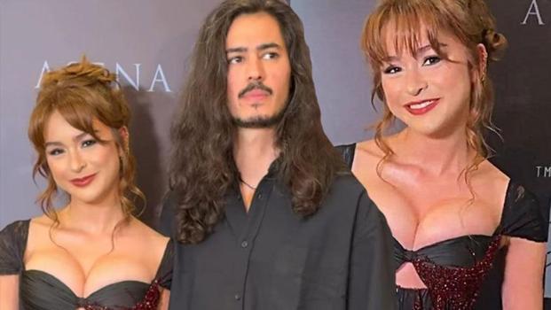 Galaya dekoltesiyle damga vuran Asena Keskinci'den sevgilisiyle poz!)