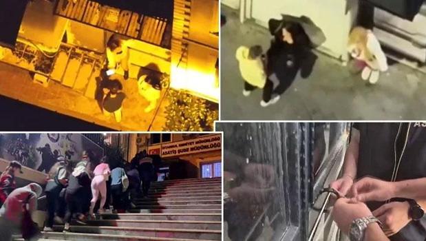 Beyoğlu'nda dronla yapılan denetim fuhuşu ortaya çıkardı: 27 gözaltı)
