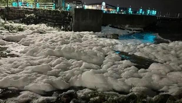 Kocaeli’de korkutan görüntü! Beyaz köpük alarmı sonrası ilk analiz sonuçları açıklandı)