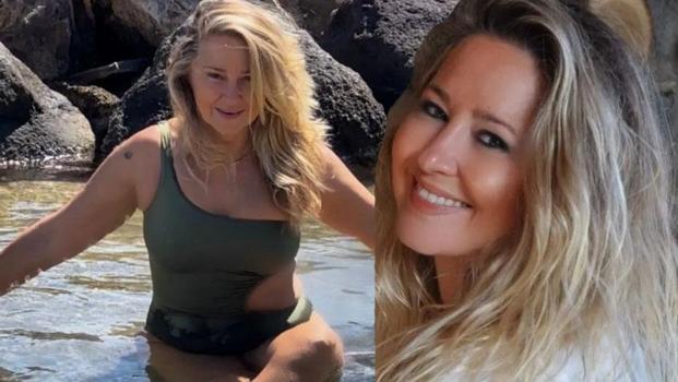 Pınar Aylin'in sonbaharda deniz keyfi! Tatili uzattı)