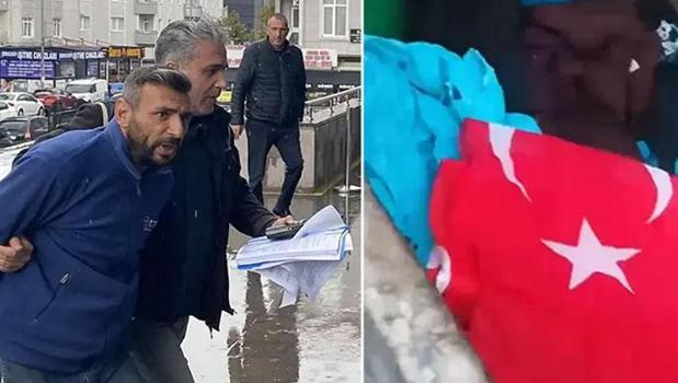 Türk bayraklarını çöpe atıp 'Vatan hainleri' diye paylaşan şahıs gözaltında)