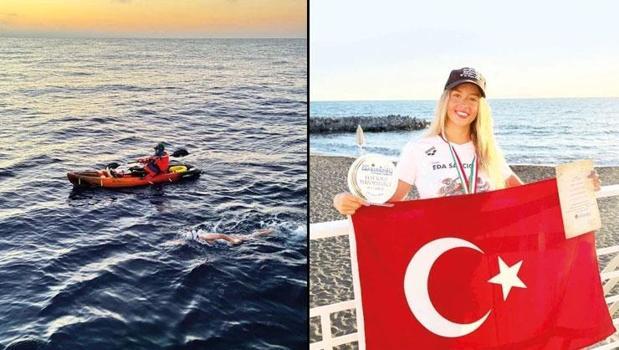 Türk sporcudan büyük başarı! CatalIna Kanalı'nı 2 rekorla geçti)