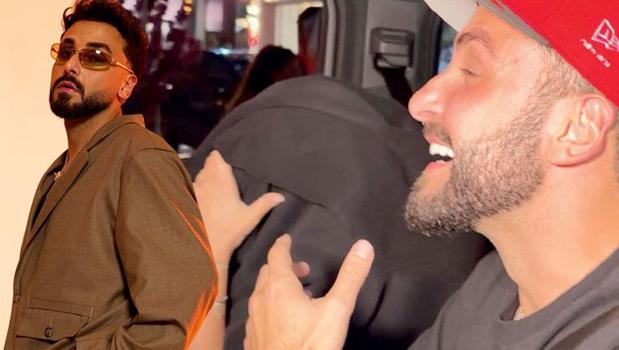 Sefo, gizemli kız arkadaşıyla görüntülendi! Kameraları görünce yüzünü ceketle kapattı)