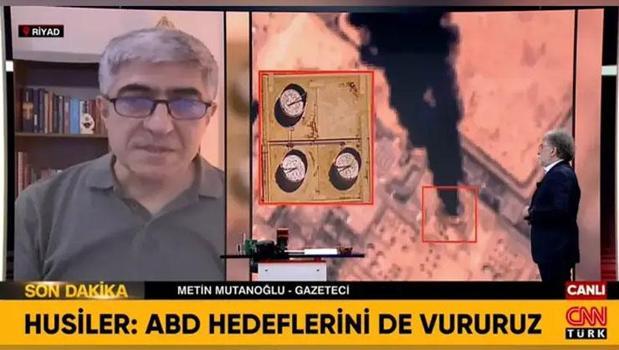 Suudi Arabistan'ın başkenti Riyad'a yoğun saldırı! O anları CNN Türk canlı yayınında anlattı: 3 güçlü patlama geldi)