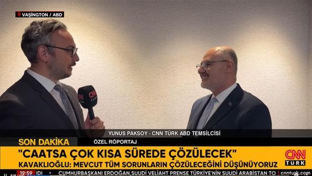 Milli Savunma Bakan Yardımcısı Kavaklıoğlu’ndan CNN Türk'e özel açıklama: CAATSA çok kısa sürede çözülecek)