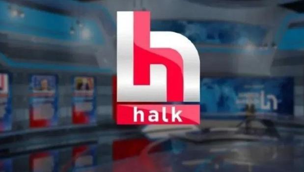 Polisler Halk TV binasında arama yapıyor)