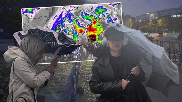 Meteoroloji'den İstanbul dahil 48 il için sarı ve turuncu kodlu uyarı! Çok kuvvetli yağış ve fırtına geliyor)