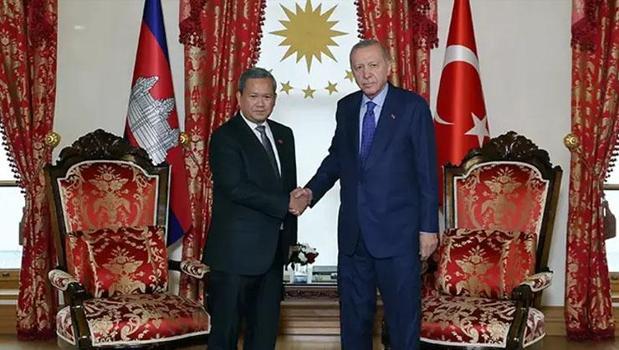 Cumhurbaşkanı Erdoğan, Kamboçya Başbakanı Manet'i kabul etti)