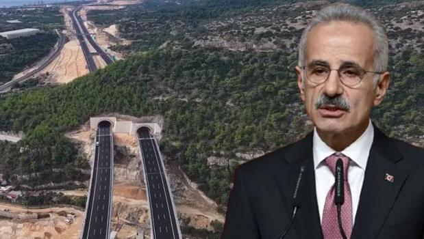 2,5 saatlik yol 18 dakikaya düşüyor! Bakan Uraloğlu tarihi açıkladı: İlk geçiş pazartesi!)