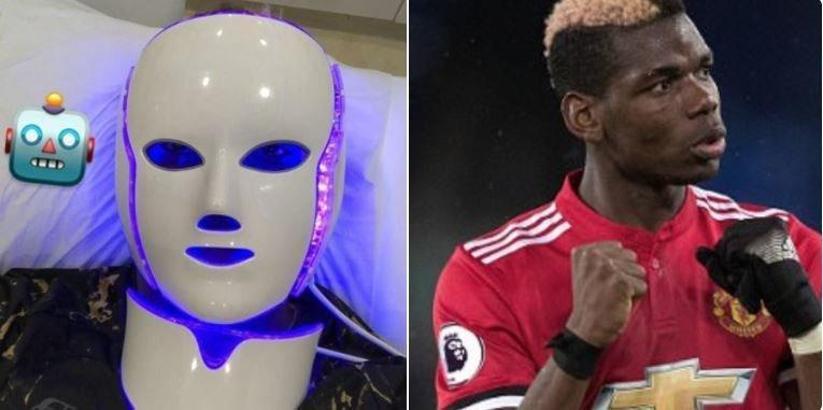 Paul Pogba, LED maskeyle cildini yeniledi!