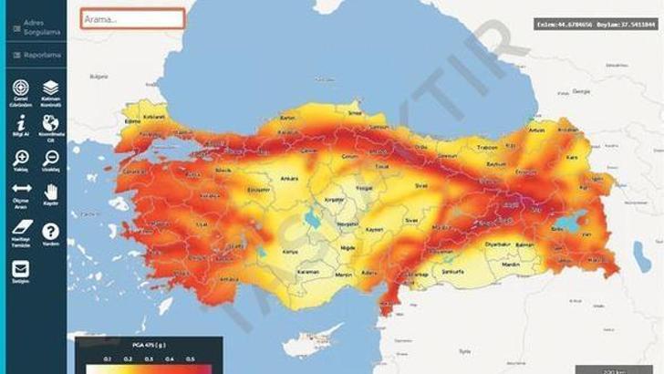 Deprem sorgulama hizmeti! Adresini gir, riski öğren