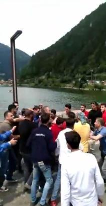 Uzungöl'de Iraklı grup ile gerginlik