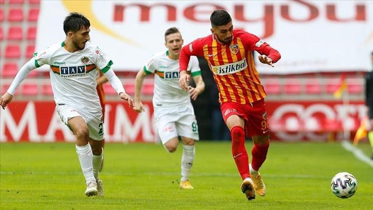 Kayserispor:1 Alanyaspor:1 (Maç sonucu)