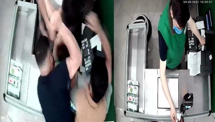 Kağıthane’de markette dehşet anları