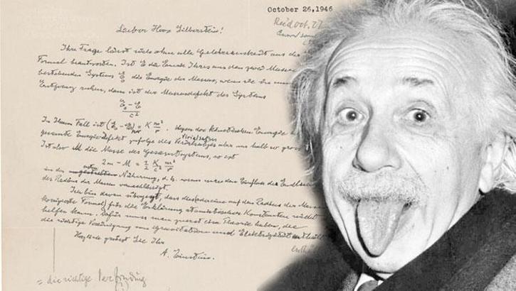 Einstein'ın tarihin en ünlü denklemini yazdığı mektup satışa çıkarılıyor