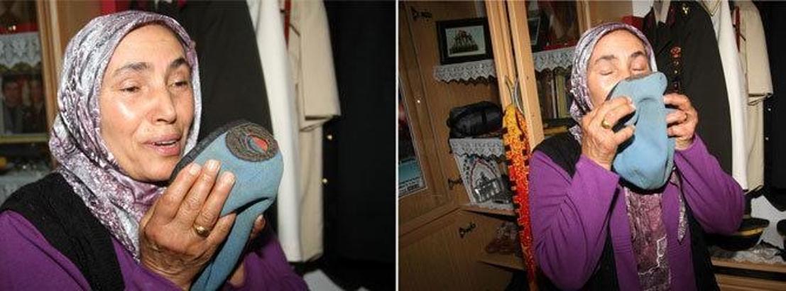 Şehit oğulları her an dönecek gibi...