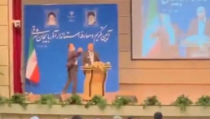 Taze valiye yemin töreninde tokatlı saldırı!
