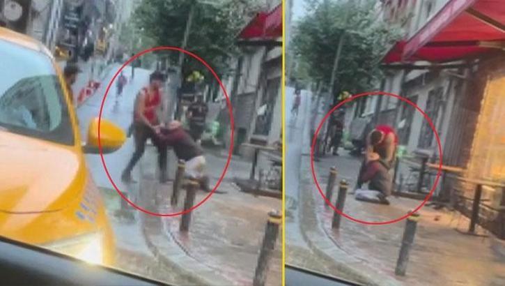 İstanbul'da 2 metre boyundaki Amerikalı turist dehşet saçtı!