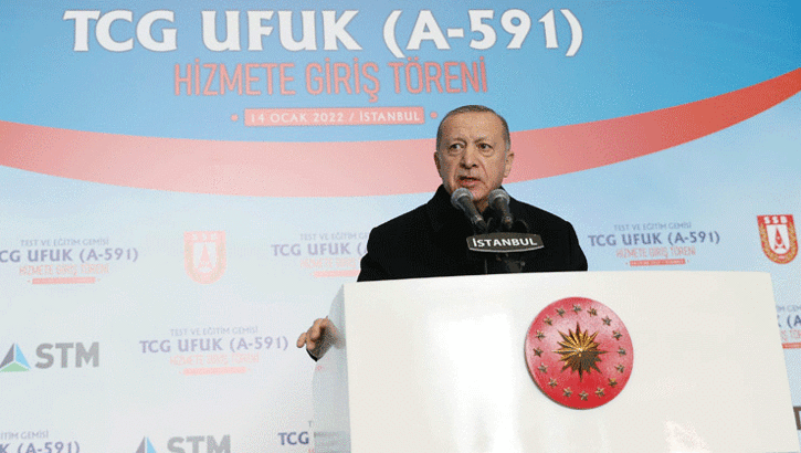 Son dakika! Türkiye'nin ilk milli istihbarat gemisi... Cumhurbaşkanı Erdoğan: Bir yandan da gözümüz uzayda!