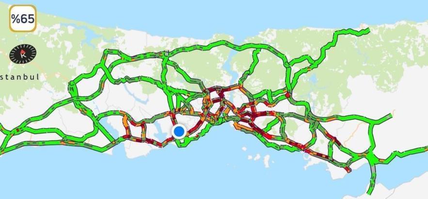 Kar yağışı sonrası İstanbul trafiğinde son durum