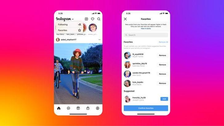 Instagram akışa yeni özelleştirilmiş sekmeler geliyor