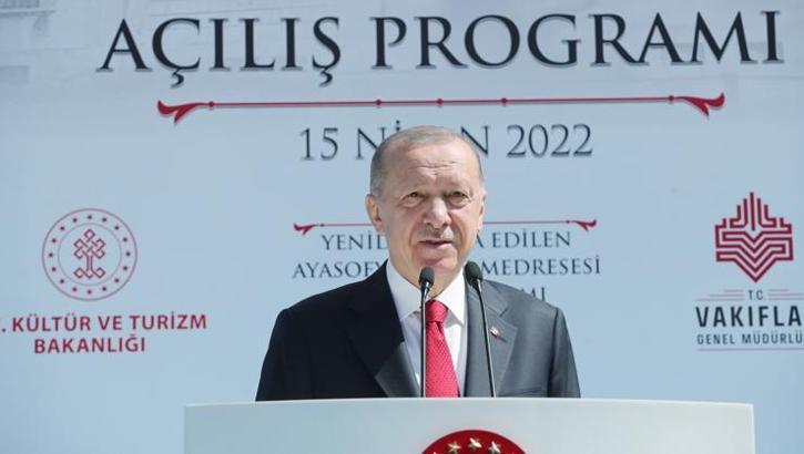 Cumhurbaşkanı Erdoğan: Medrese bundan sonra da bir eğitim-öğretim yuvası olarak hizmet verecektir