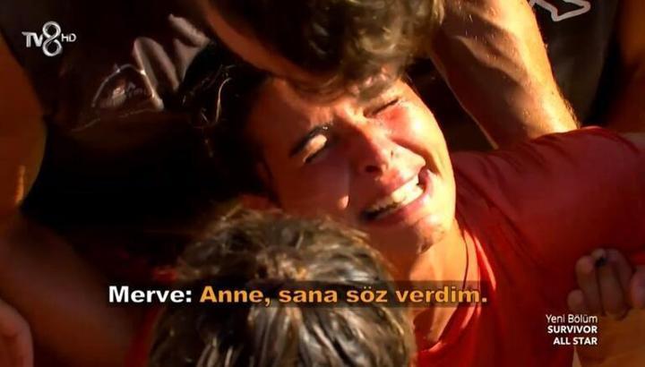 Survivor Merve diskalifiye oldu! Herkesi ağlattı: Anne sana söz verdim