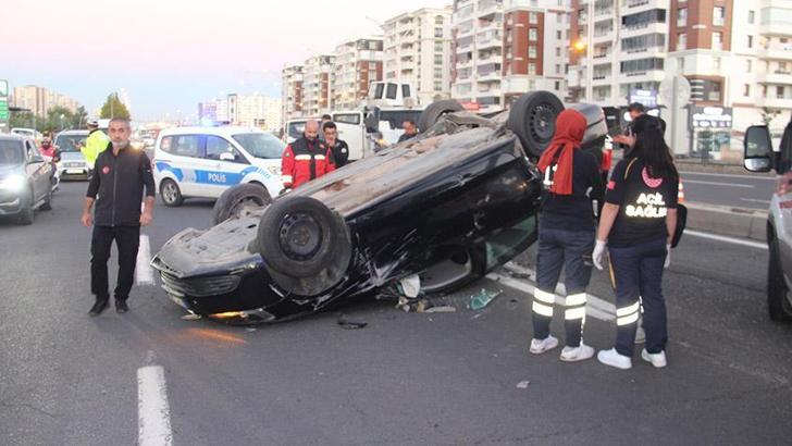Feci kaza! Takla atan otomobilin sürücüsü hayatını kaybetti