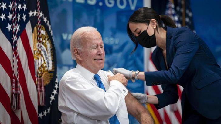 ABD Başkanı Biden, 5. koronavirüs aşısını canlı yayında yaptırdı
