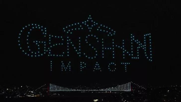 Genshin Impact Türkçe dilinin eklenişini drone ışık gösterisiyle kutladı
