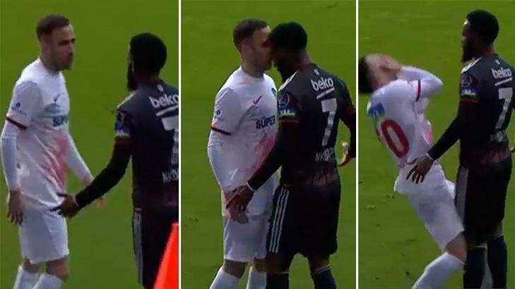 Gaziantep FK - Beşiktaş maçında çok konuşulacak karar! N'Koudou kırmızı kart görmeli miydi?