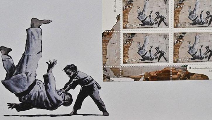 Ukraynalı kadın bilmeden Banksy ile konuştu