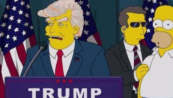 The Simpsons'ın Trump kehaneti! 29 yıl önce öngörmüşler