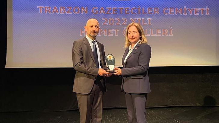 Trabzon Gazeteciler Cemiyeti'nden DHA’ya ödül