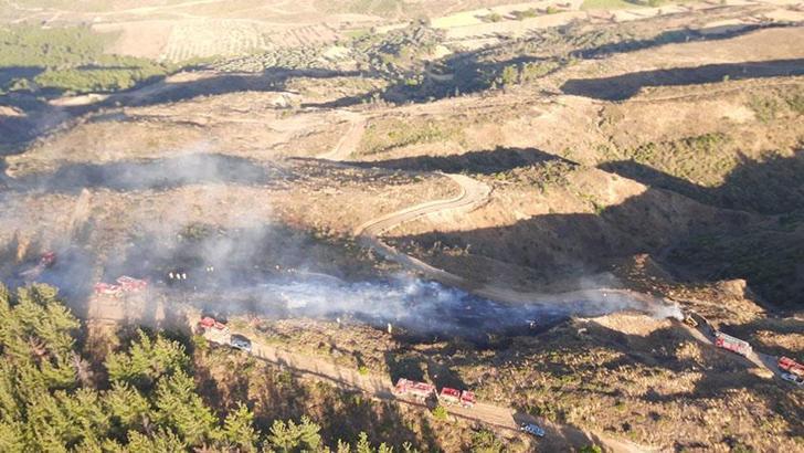 Çanakkale’deki orman yangını kısa sürede kontrol altına alındı