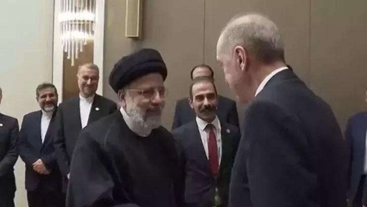 Cumhurbaşkanı Erdoğan, Reisi ile bir araya geldi